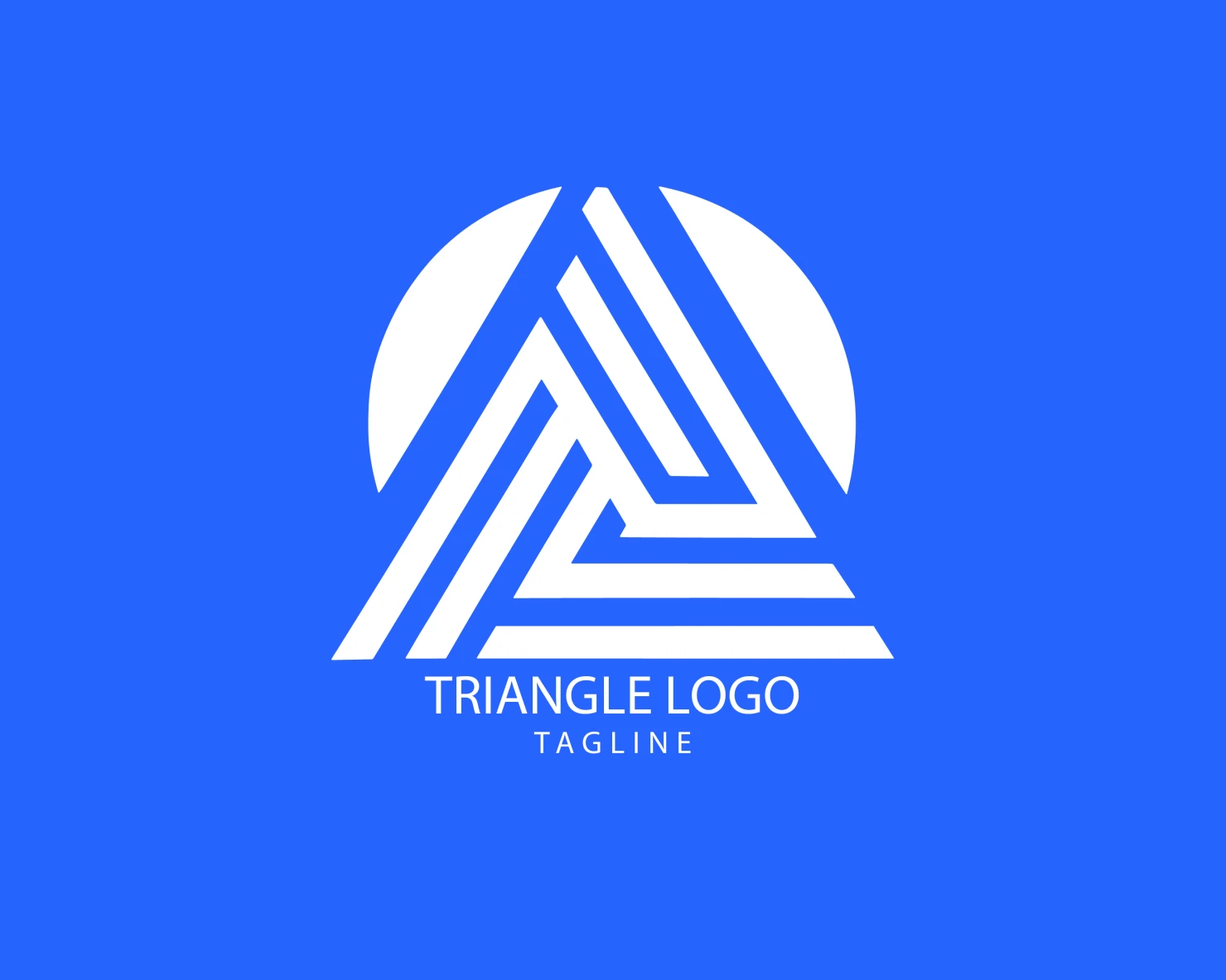 Triangle customizable logo set design #38918