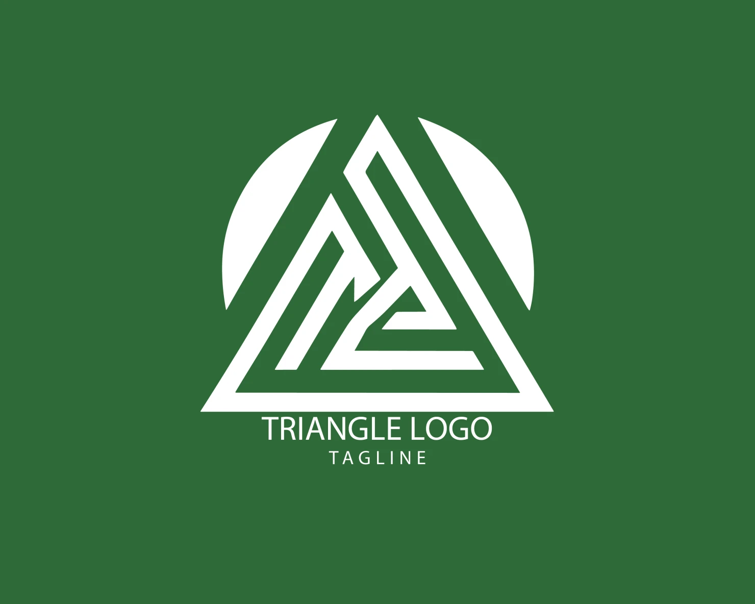 Triangle customizable logo set design #38919