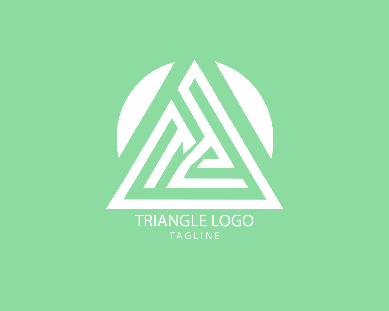 Triangle customizable logo set design #38920