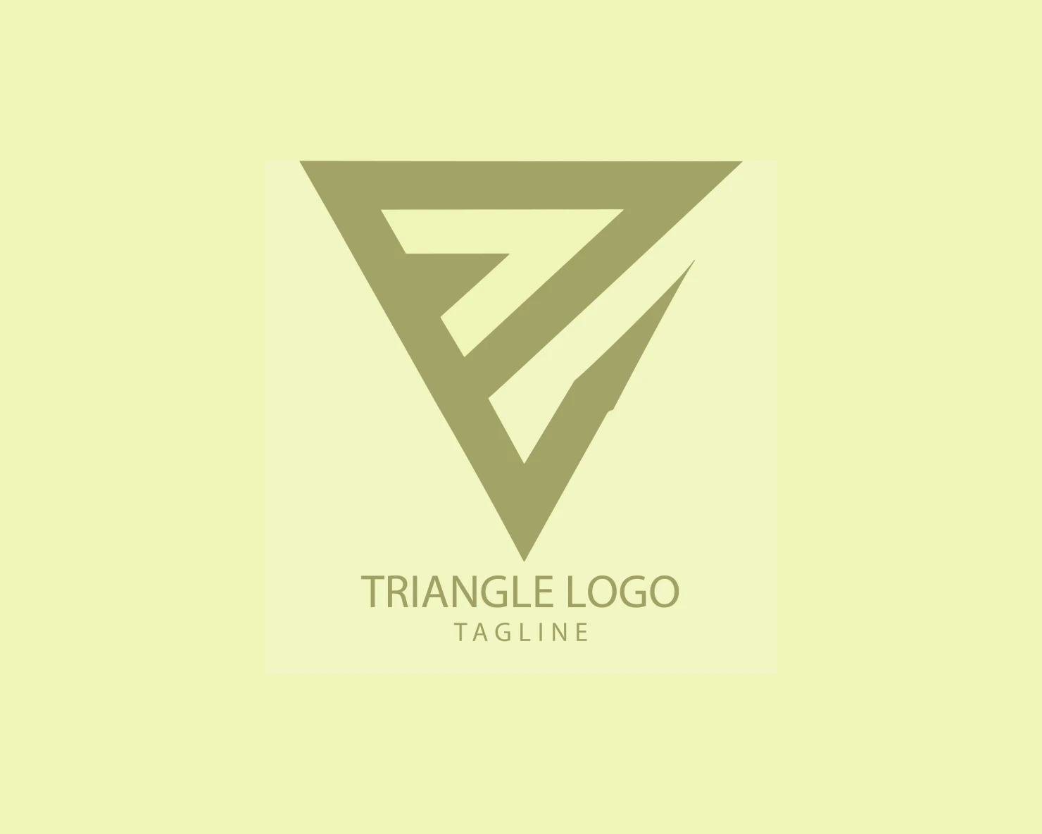 Triangle customizable logo set design #38922