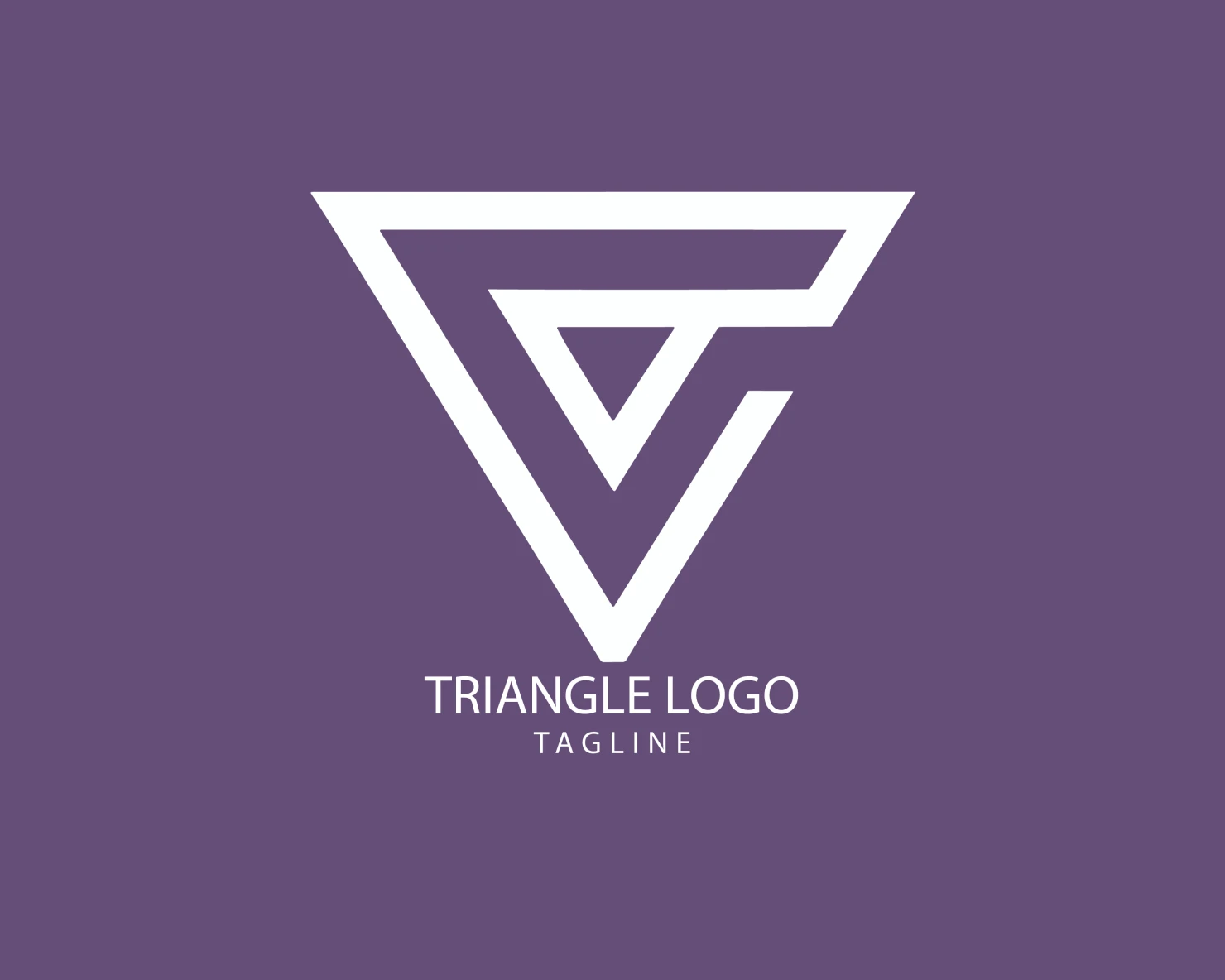 Triangle customizable logo set design #38933