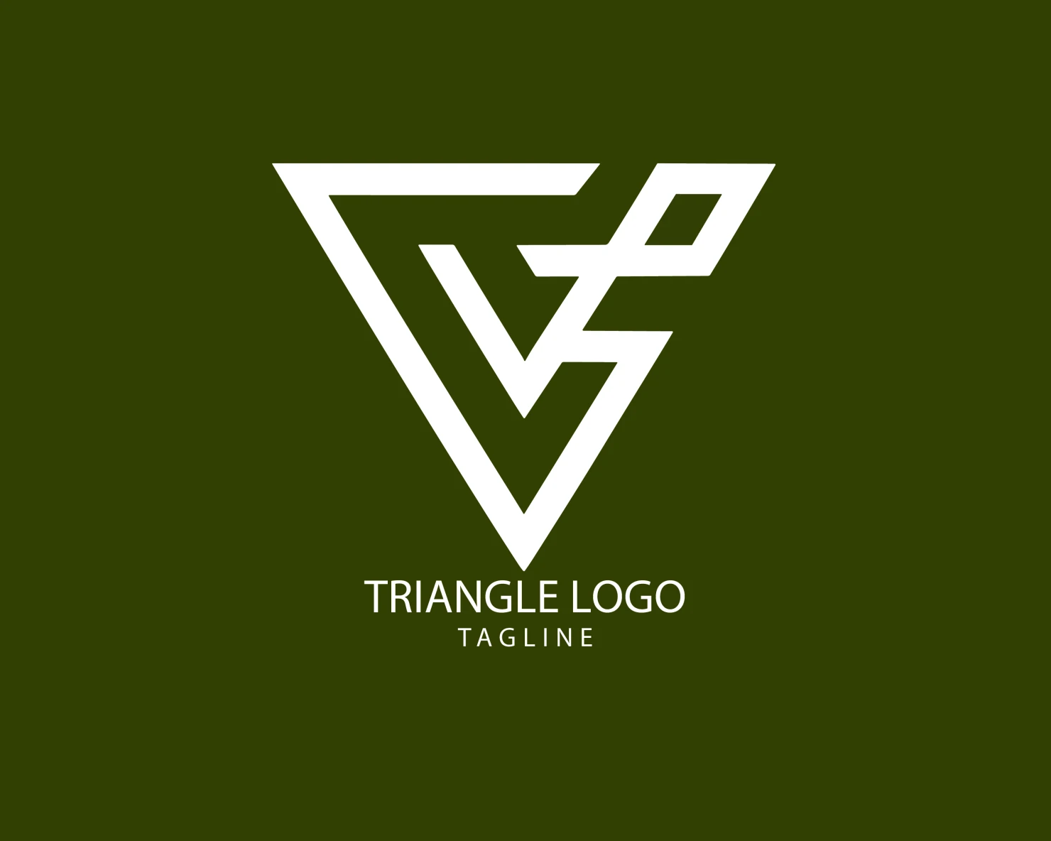 Triangle customizable logo set design #38935