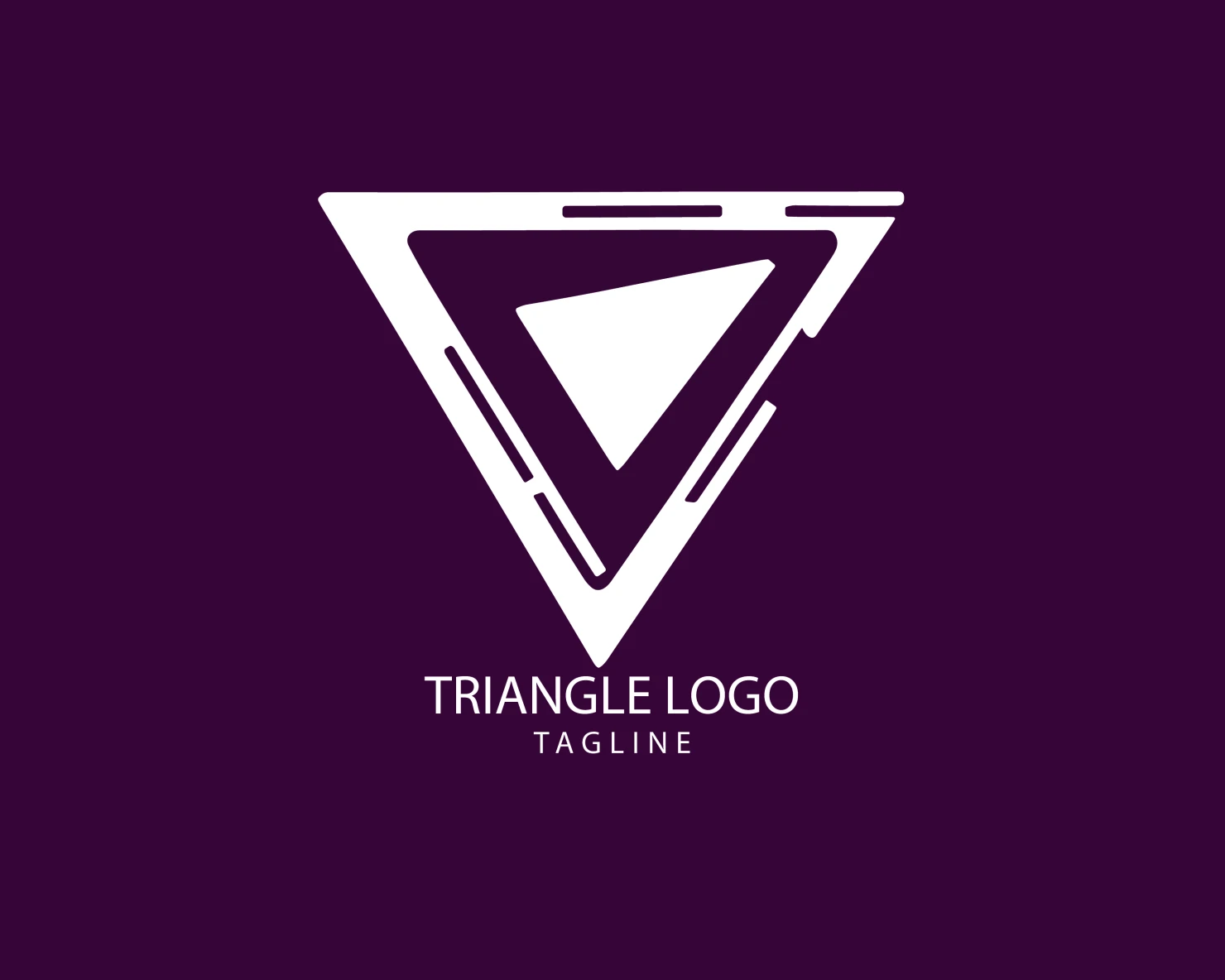 Triangle customizable logo set design #38943