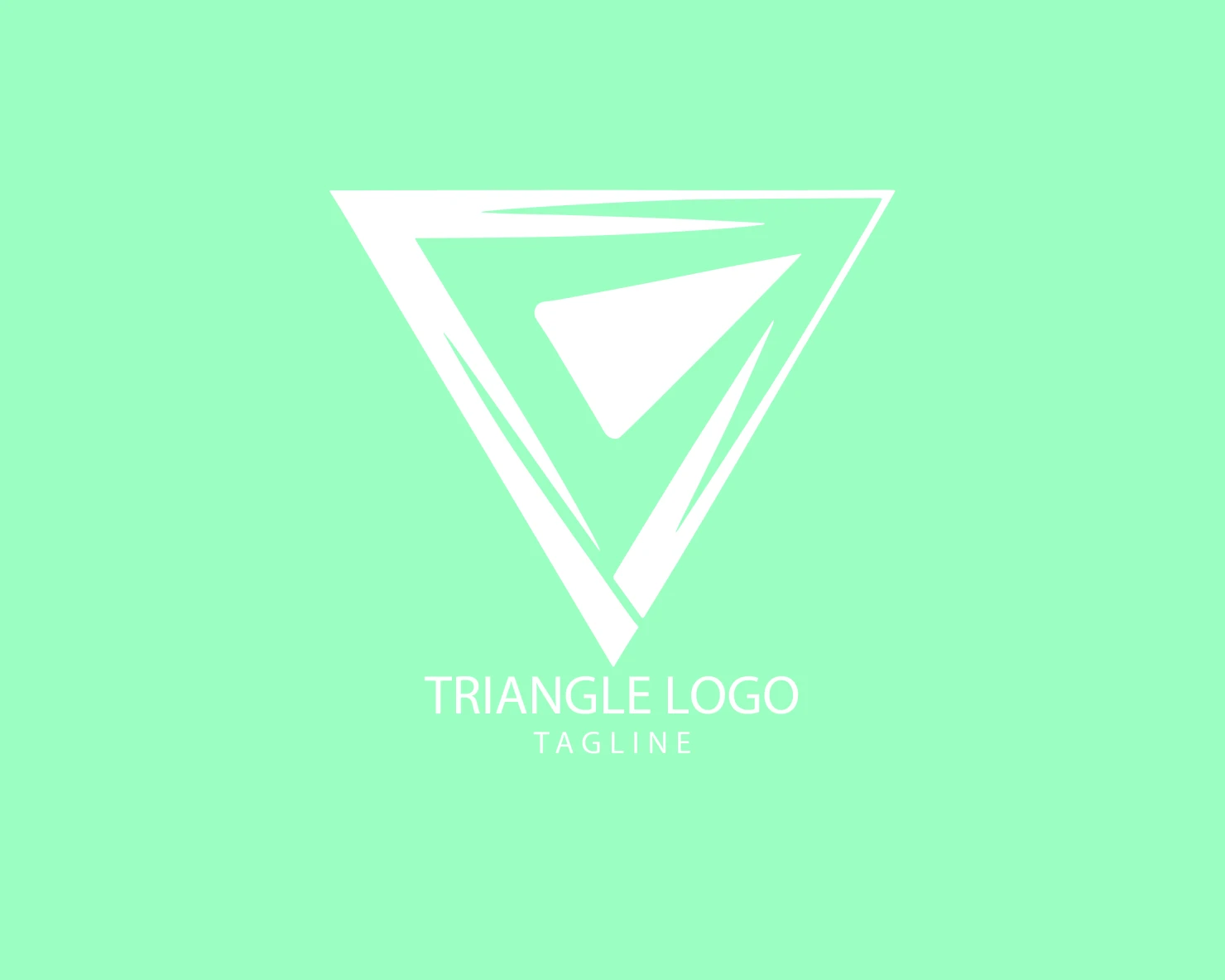Triangle customizable logo set design #38945