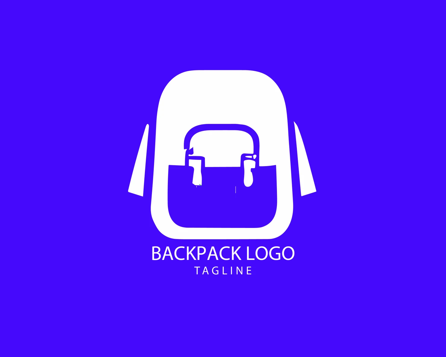 Backpack customizable logo set design #38956
