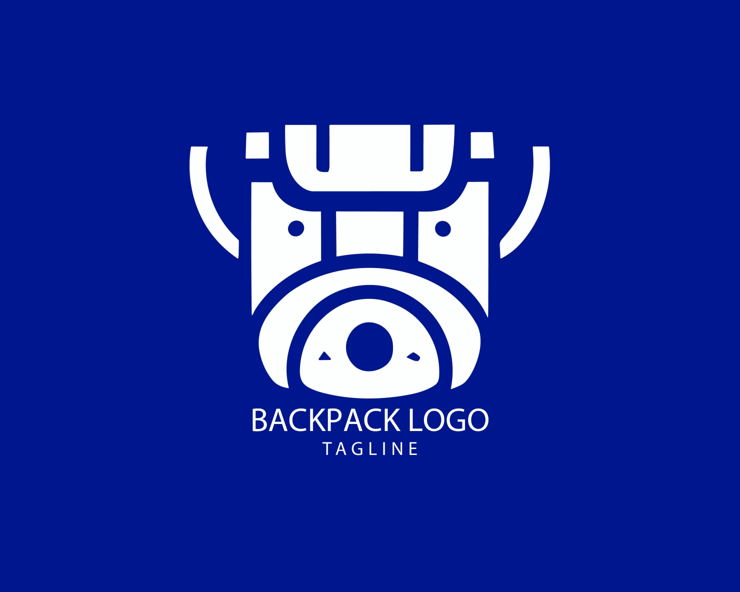 Backpack customizable logo set design #38958