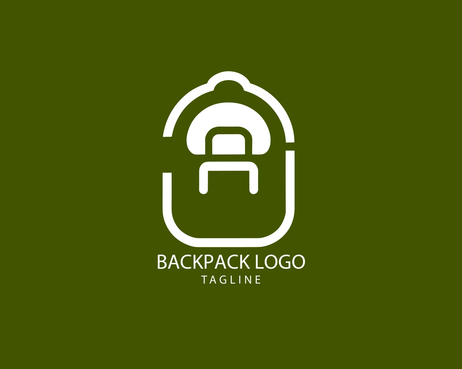 Backpack customizable logo set design #38959