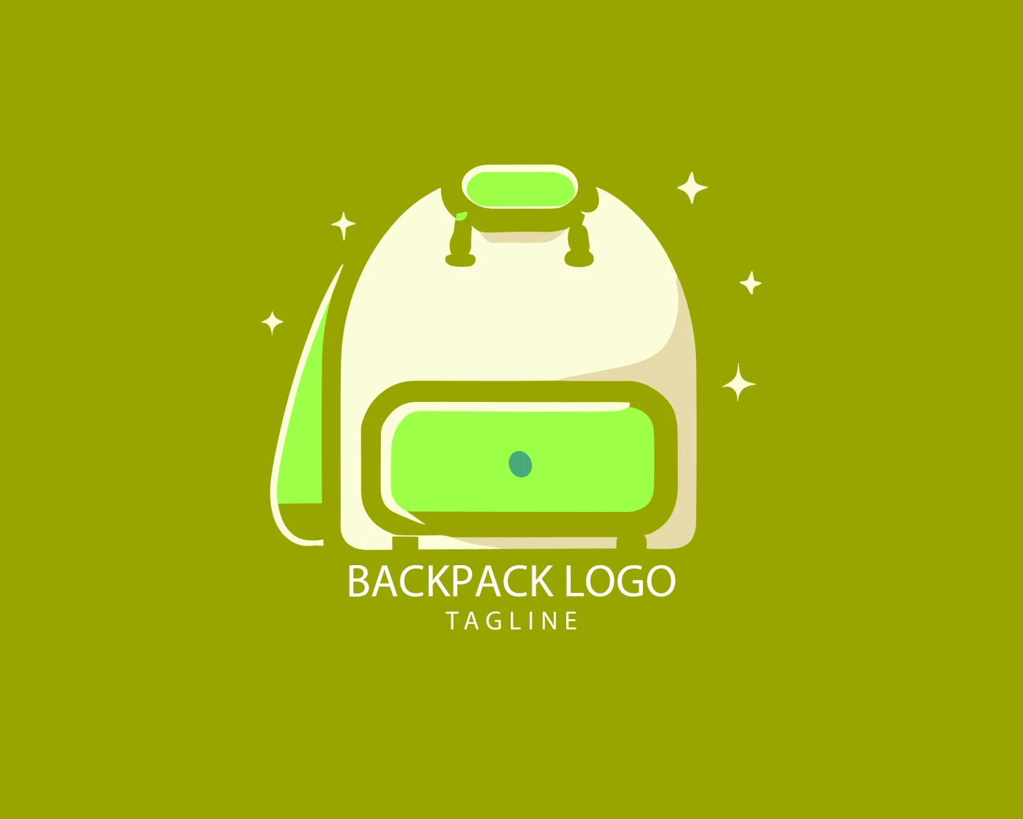 Backpack customizable logo set design #38960
