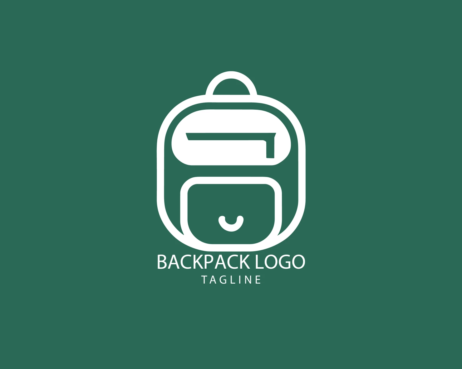 Backpack customizable logo set design #38961