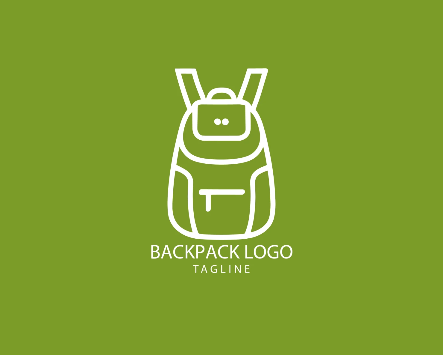 Backpack customizable logo set design #38965
