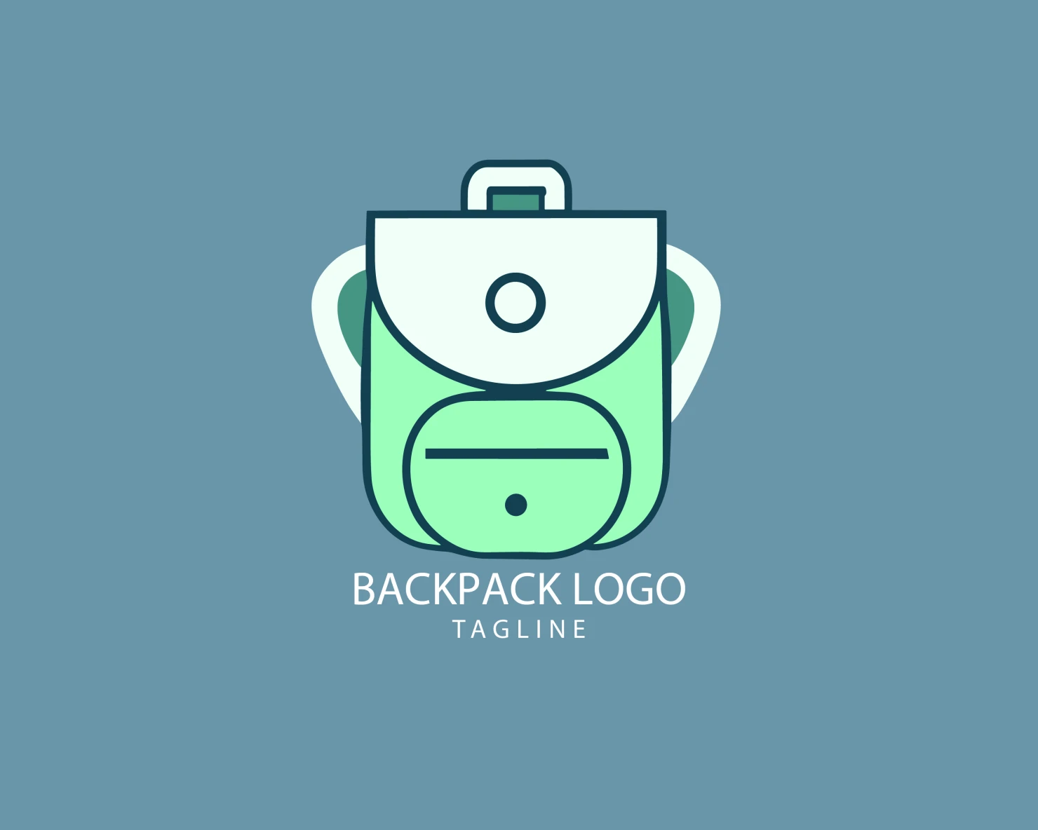 Backpack customizable logo set design #38967
