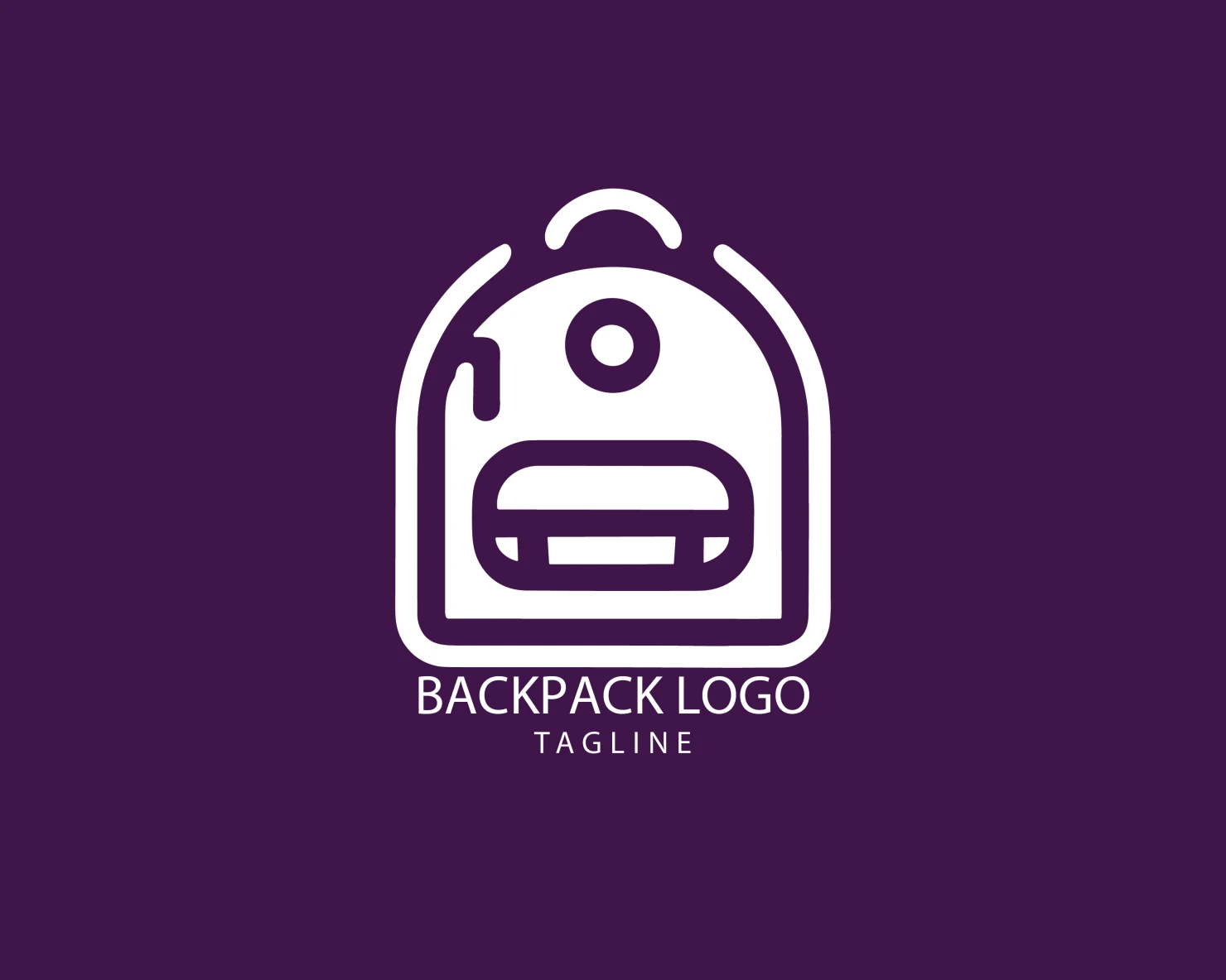 Backpack customizable logo set design #38968