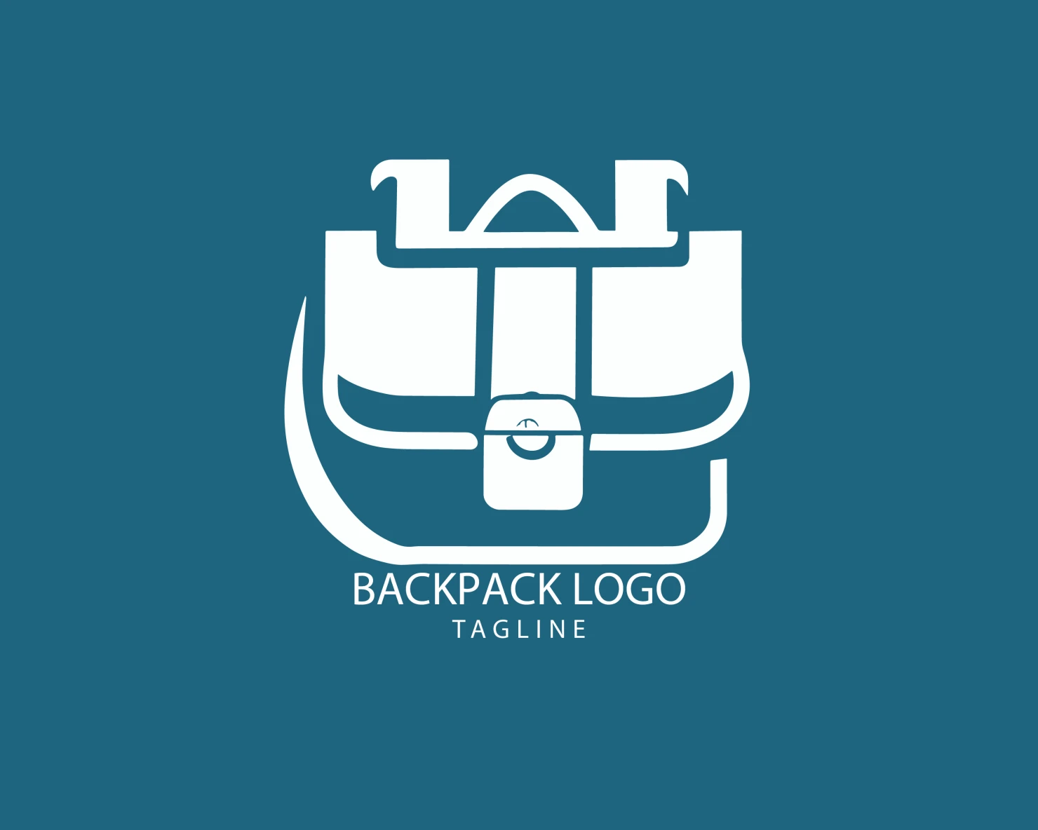 Backpack customizable logo set design #38970