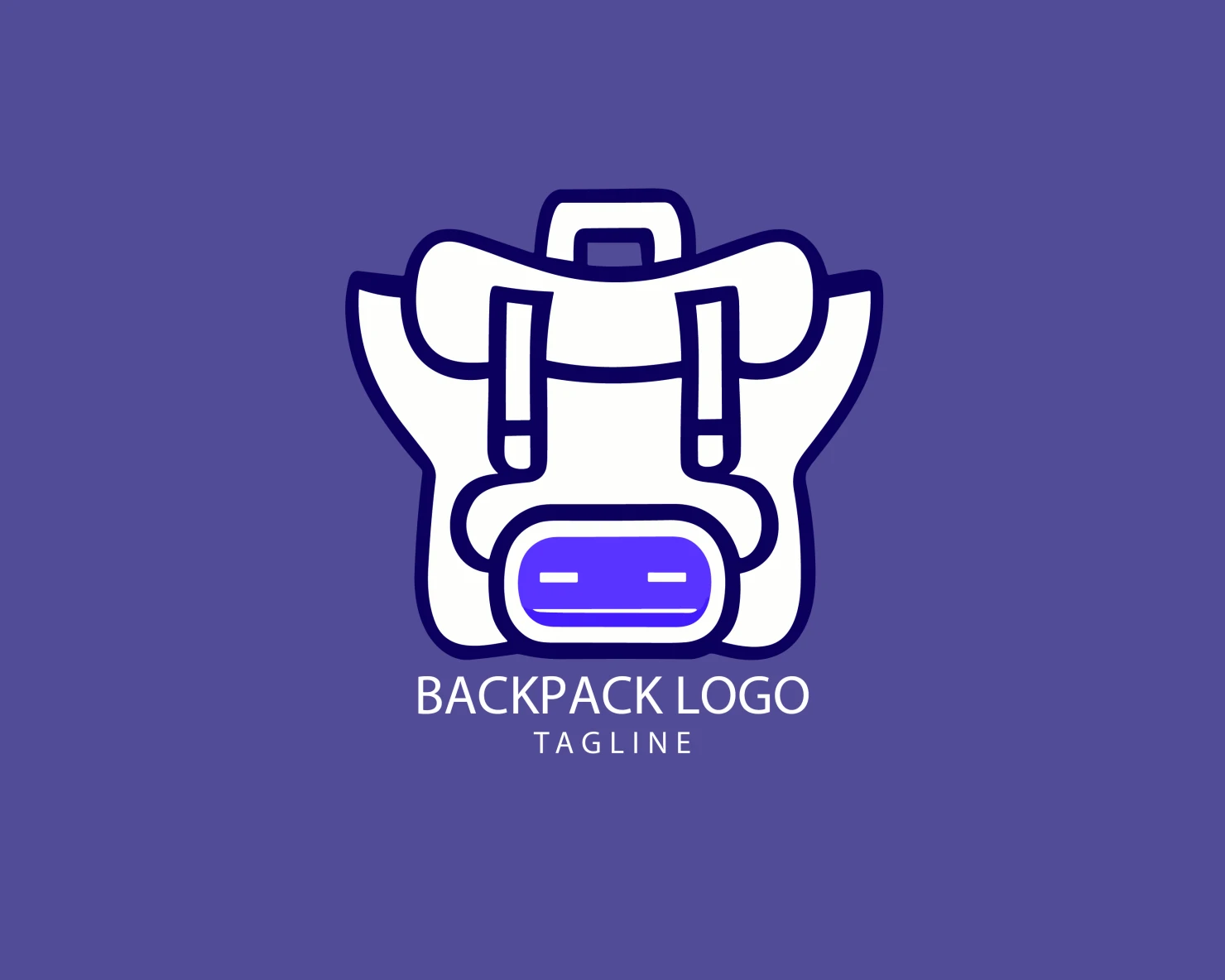 Backpack customizable logo set design #38971