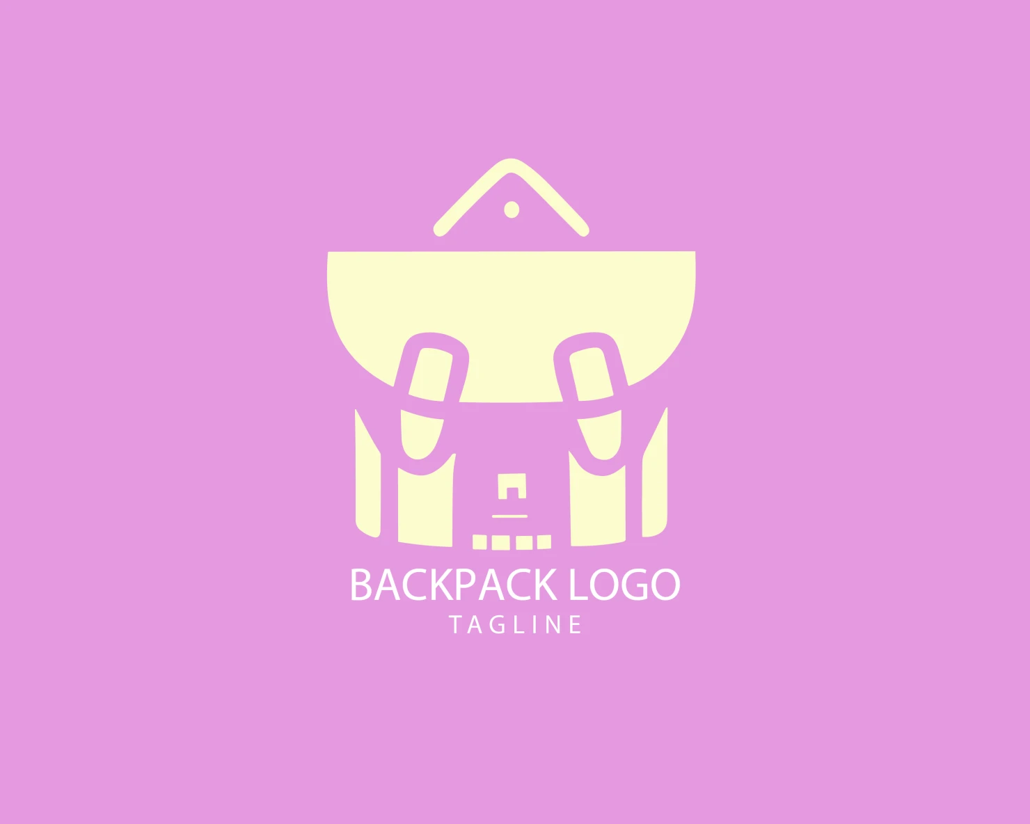 Backpack customizable logo set design #38972