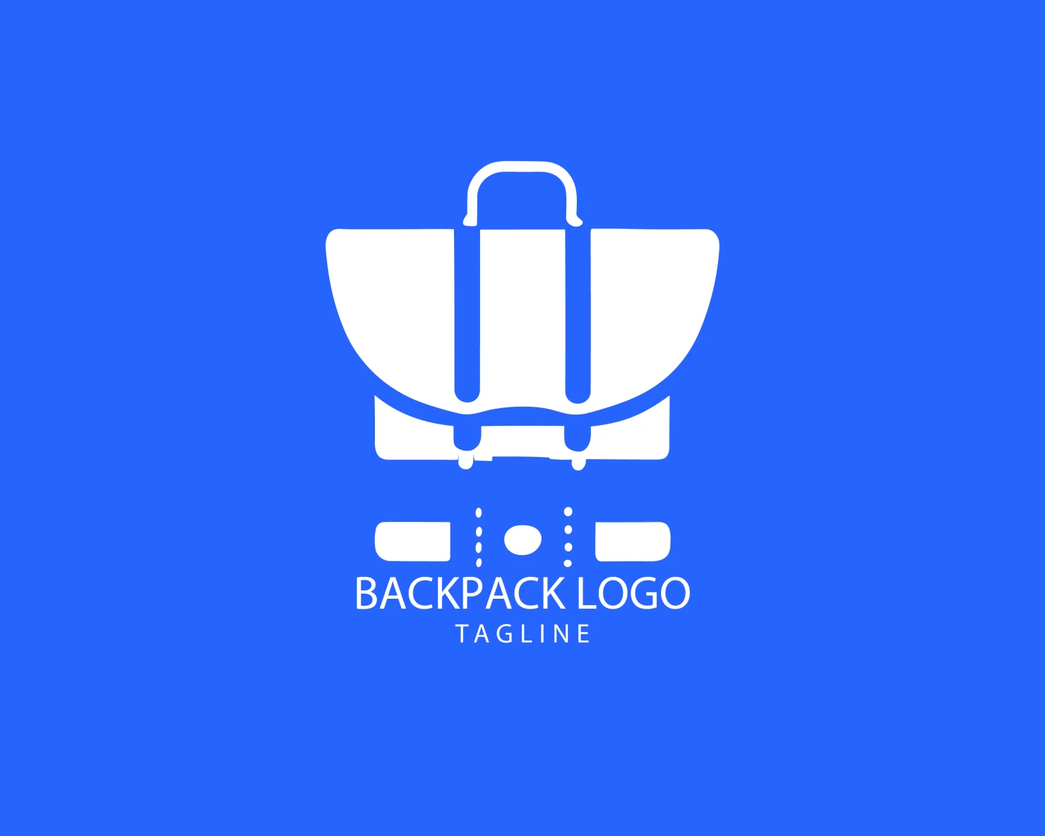 Backpack customizable logo set design #38973