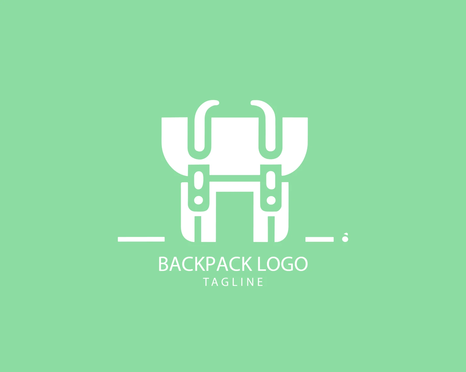 Backpack customizable logo set design #38974