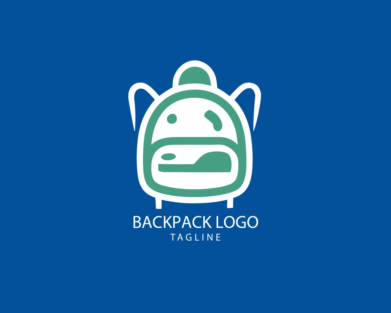 Backpack customizable logo set design #38975
