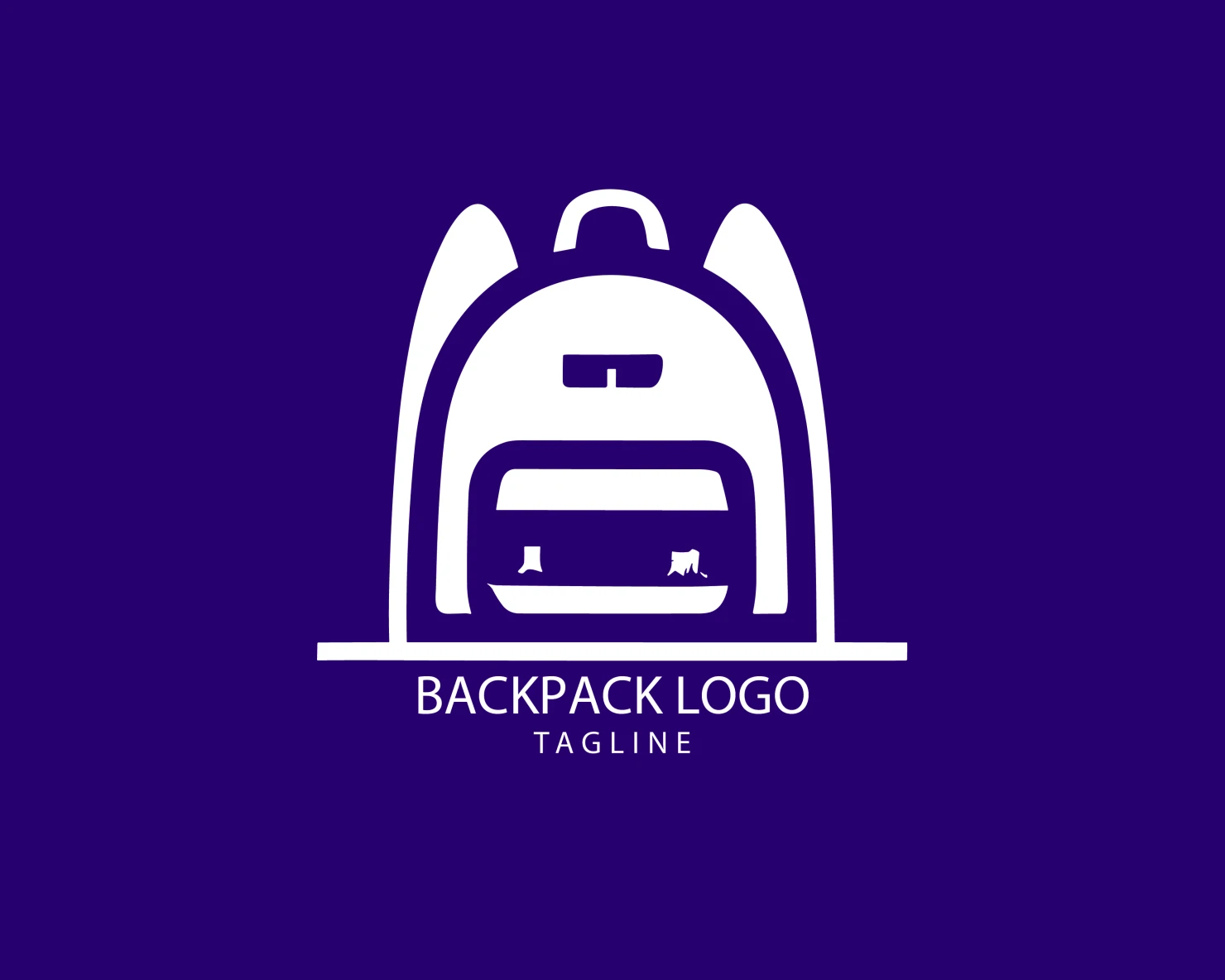 Backpack customizable logo set design #38976