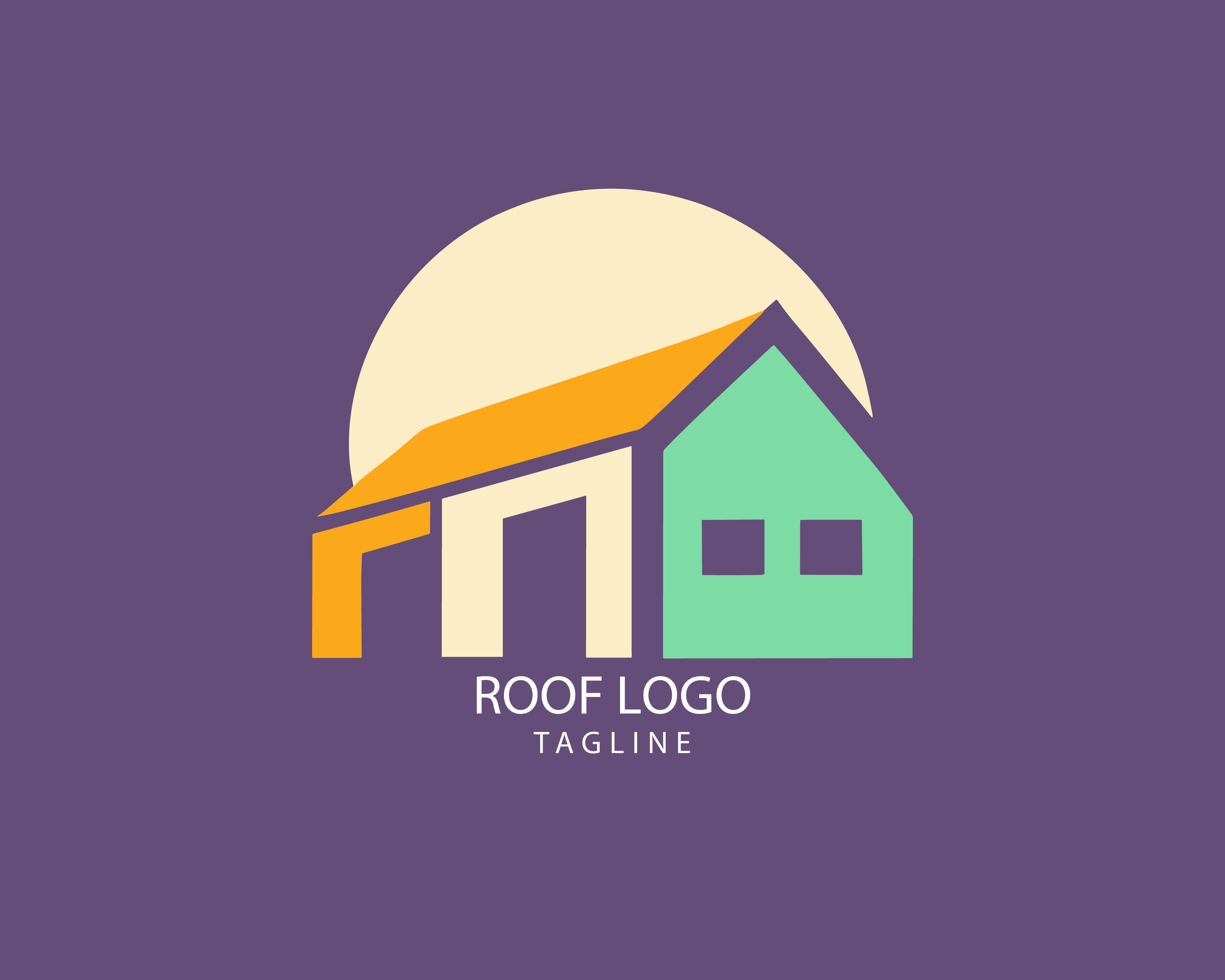 Roof customizable logo set design #39211
