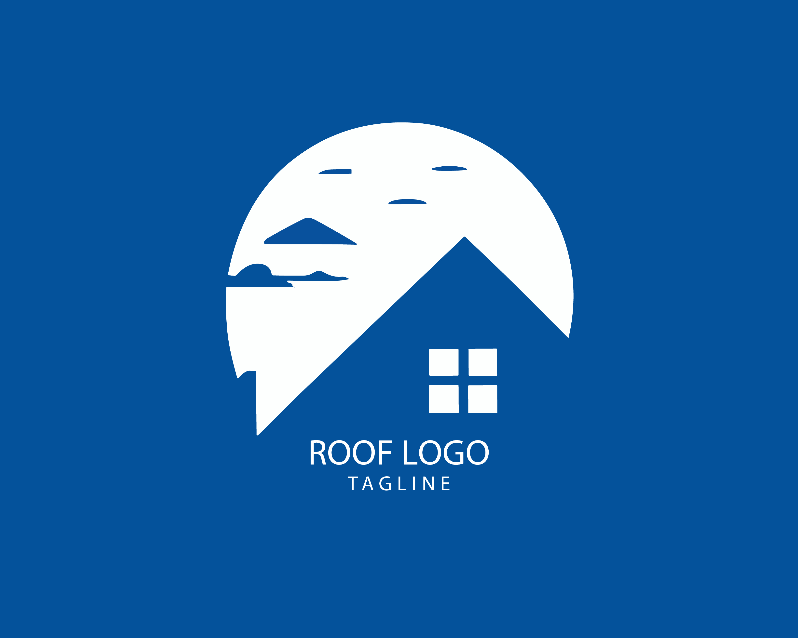 Roof customizable logo set design #39256