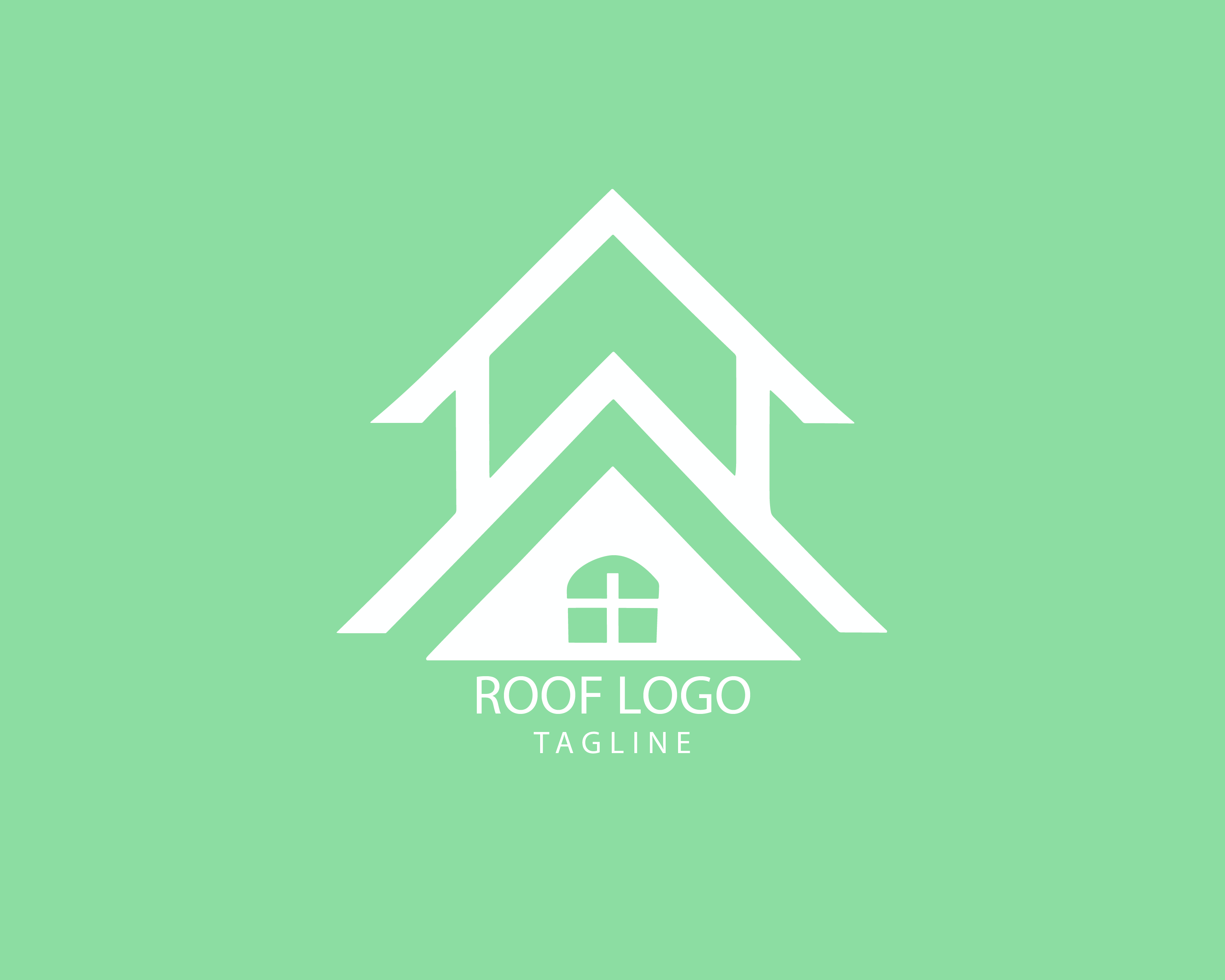 Roof customizable logo set design #39258