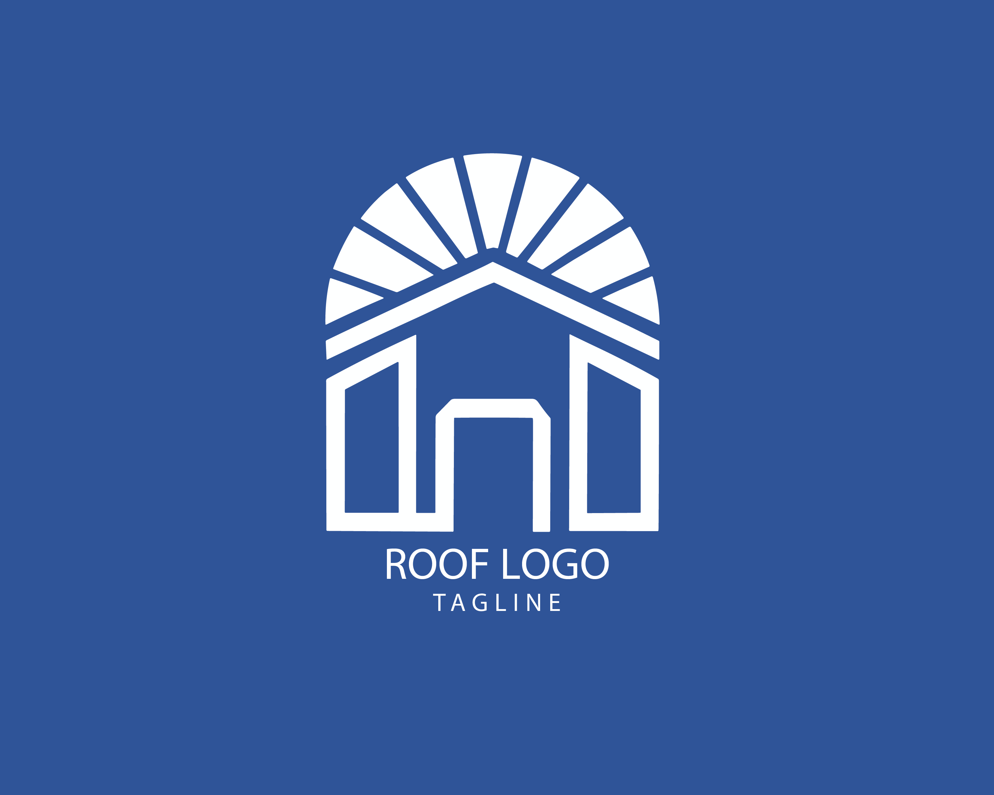 Roof customizable logo set design #39324