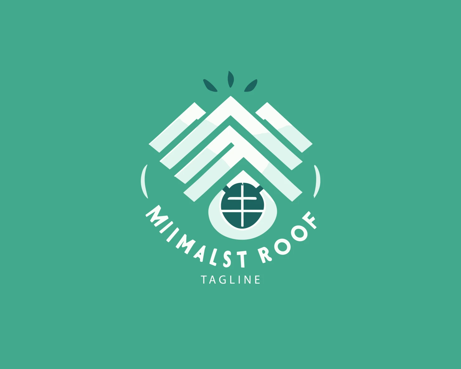 Roof customizable logo set design #39140