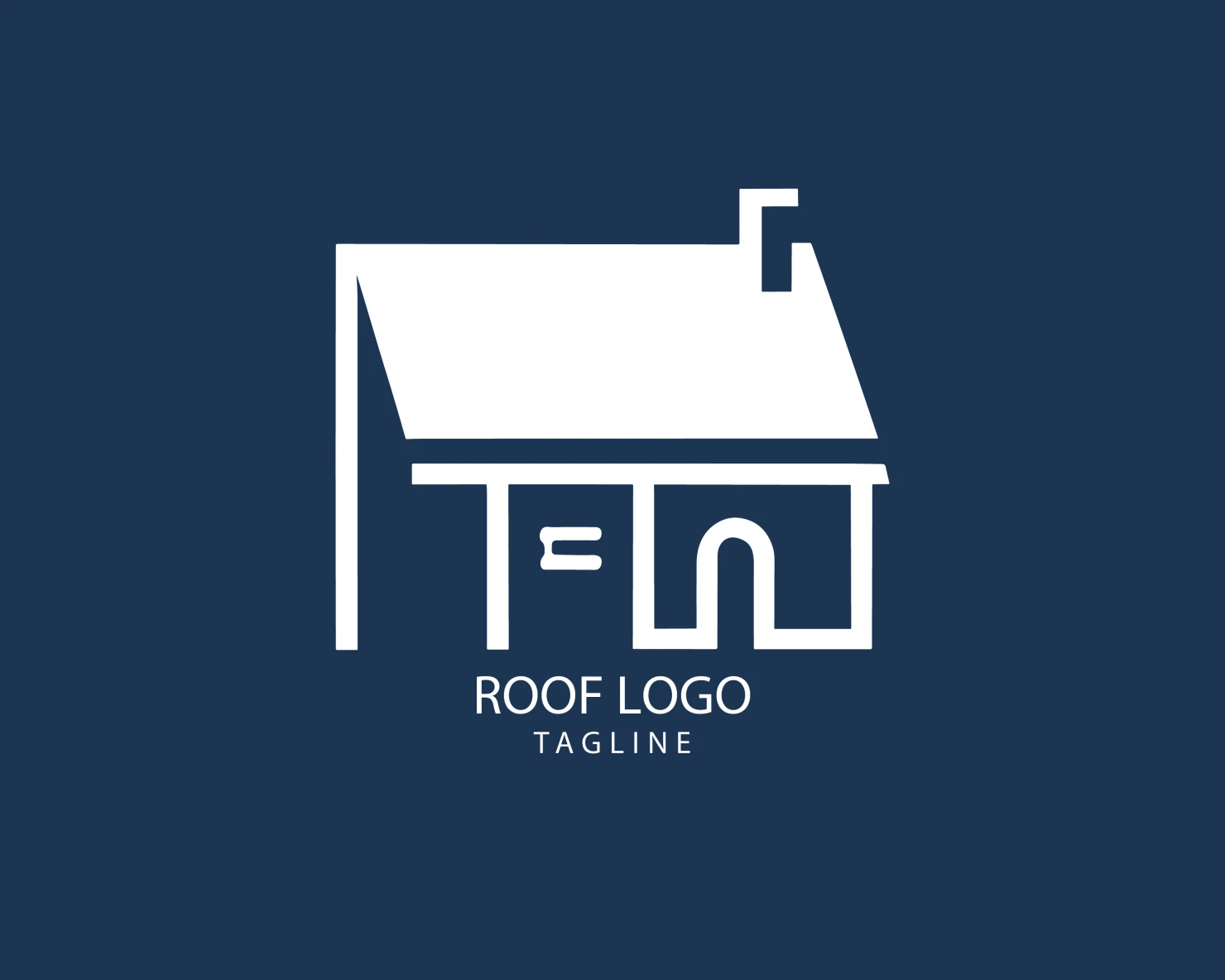 Roof customizable logo set design #39143