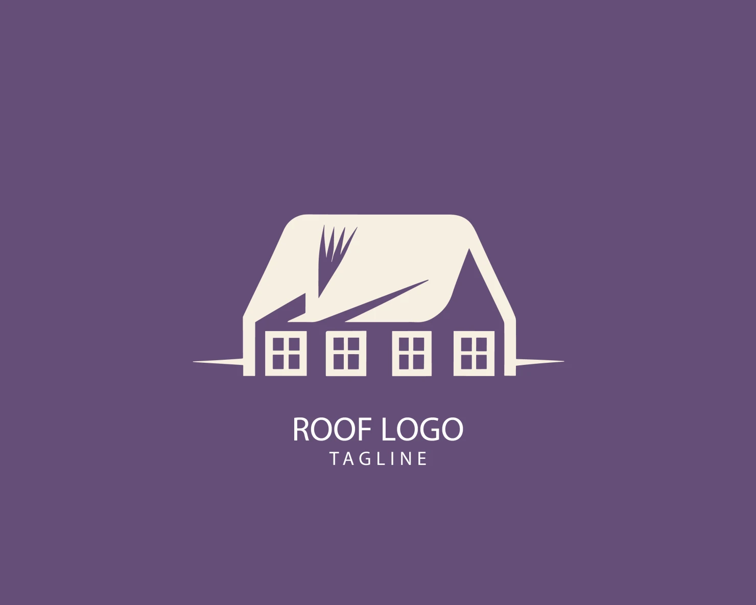 Roof customizable logo set design #39145