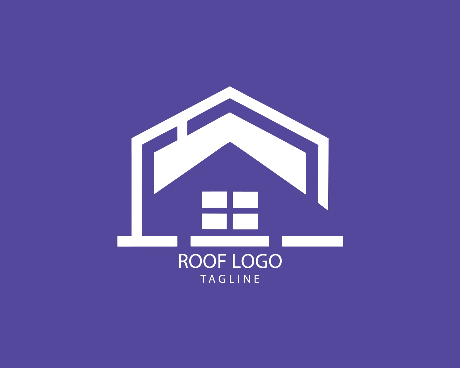 Roof customizable logo set design #39146