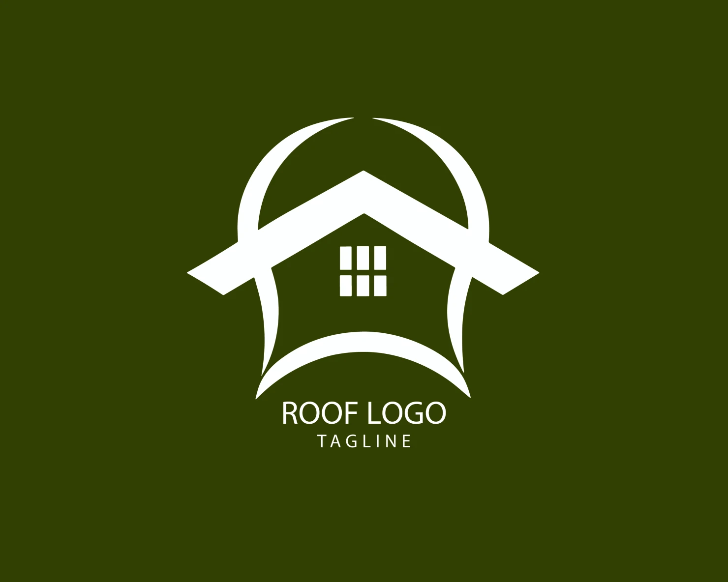 Roof customizable logo set design #39148