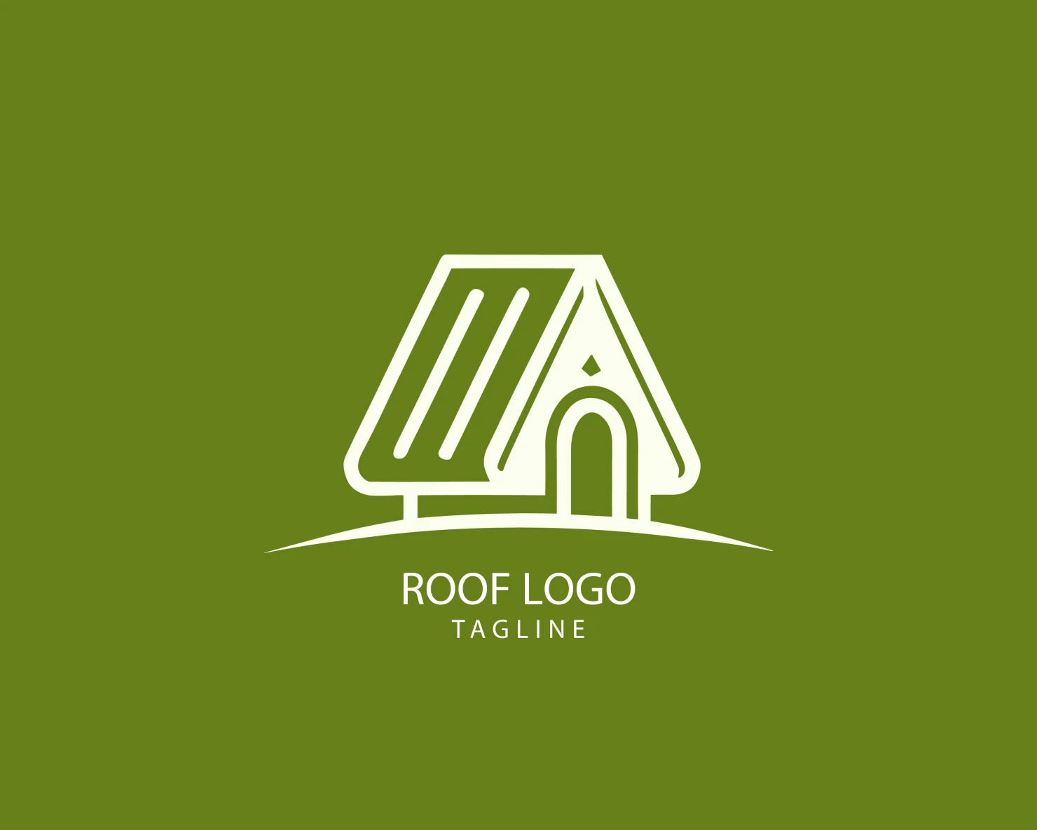 Roof customizable logo set design #39153