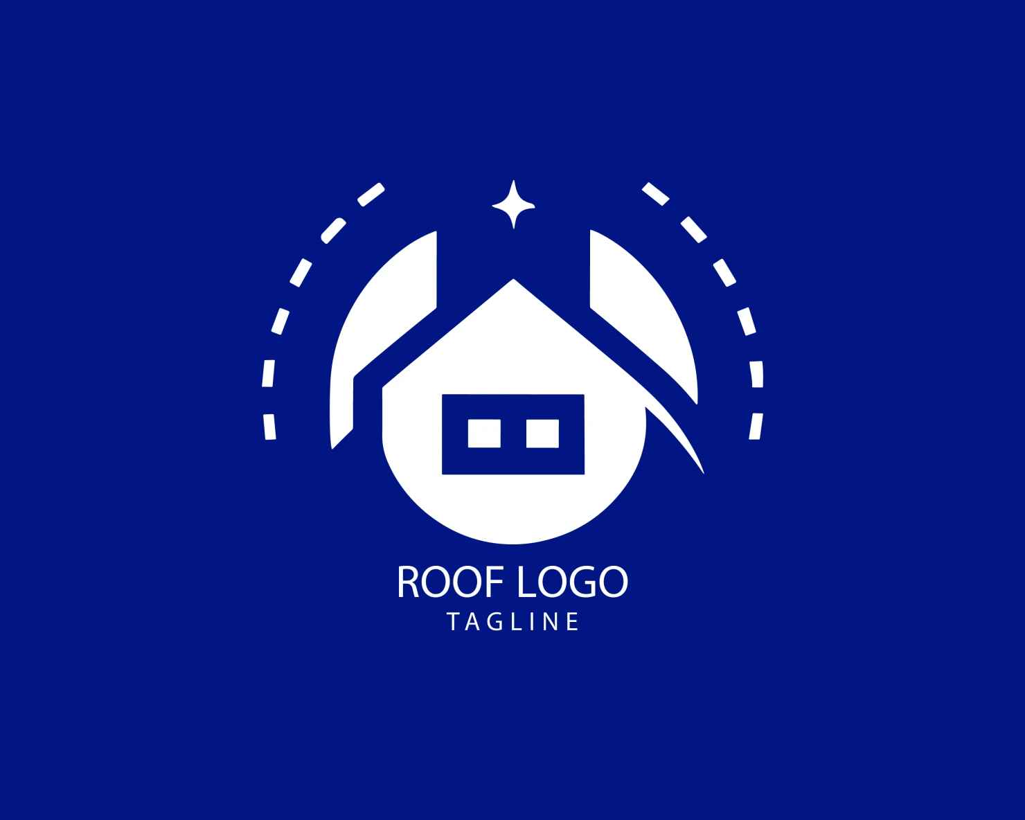 Roof customizable logo set design #39154