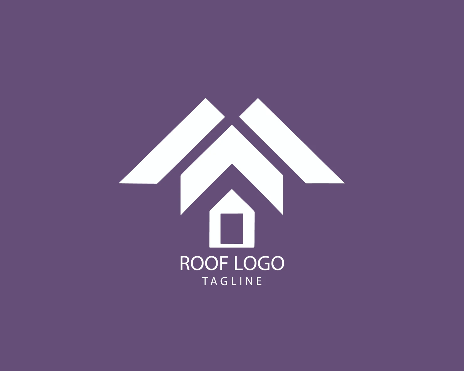 Roof customizable logo set design #39156