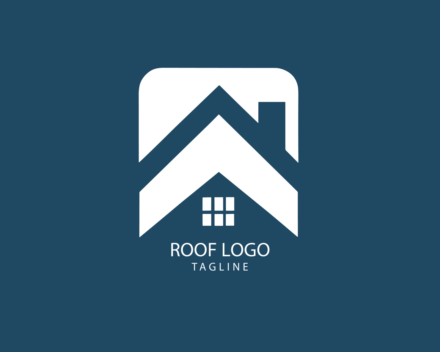 Roof customizable logo set design #39161