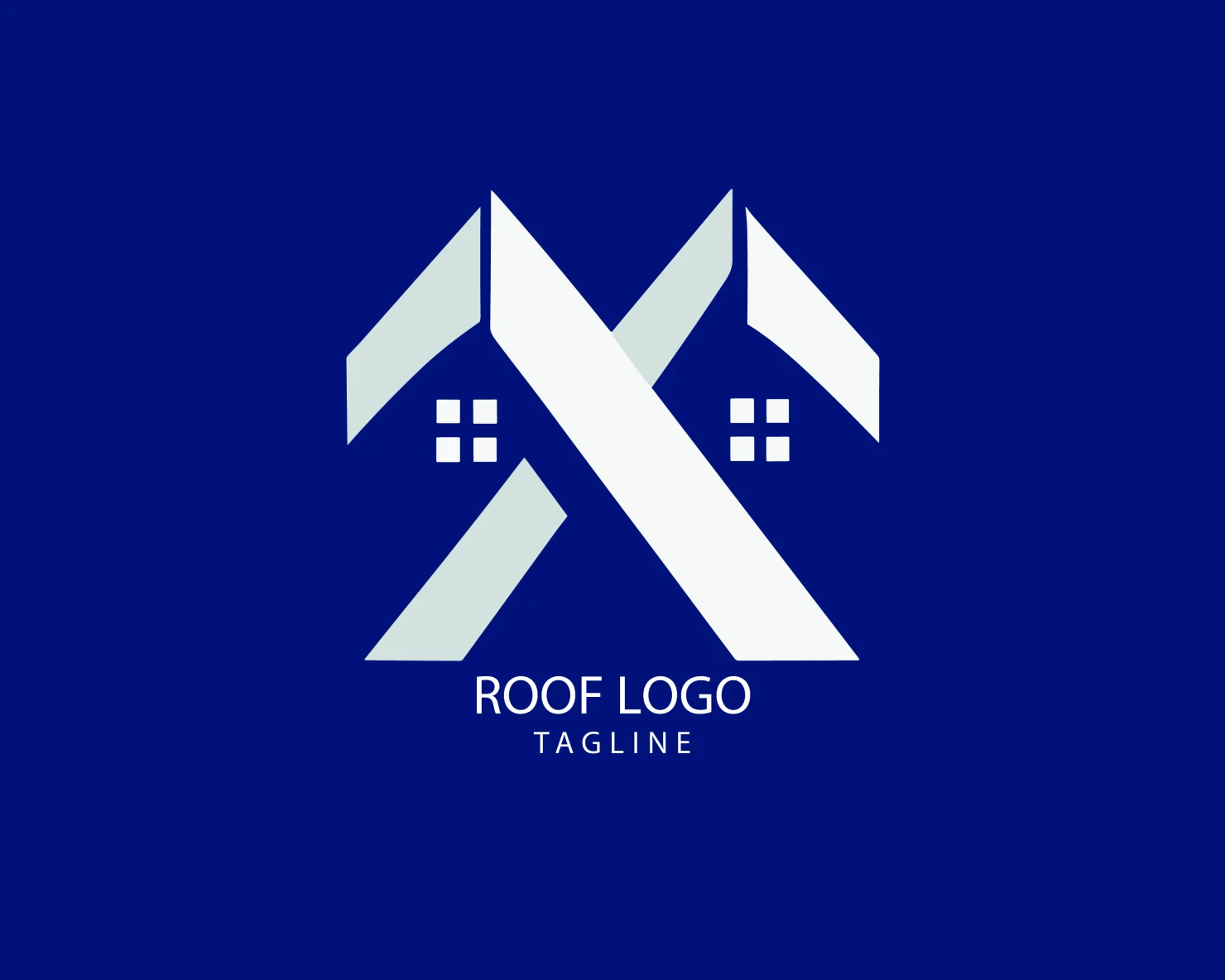Roof customizable logo set design #39163