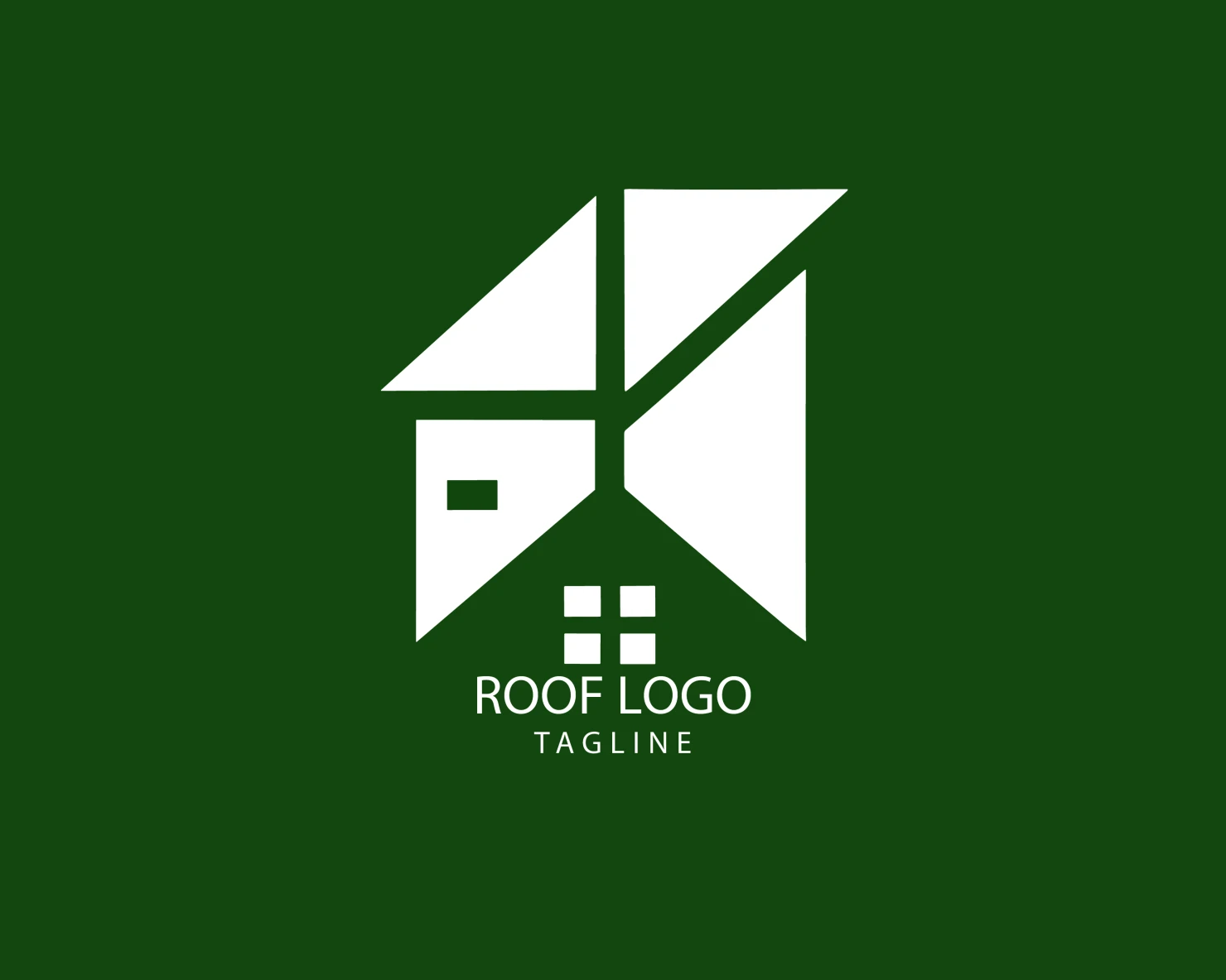 Roof customizable logo set design #39164