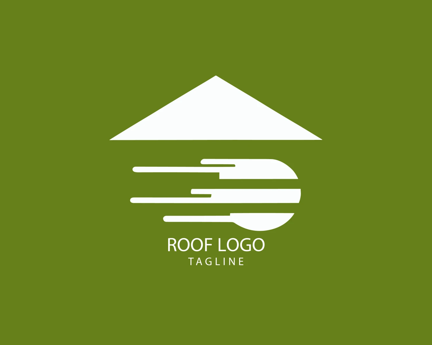 Roof customizable logo set design #39170