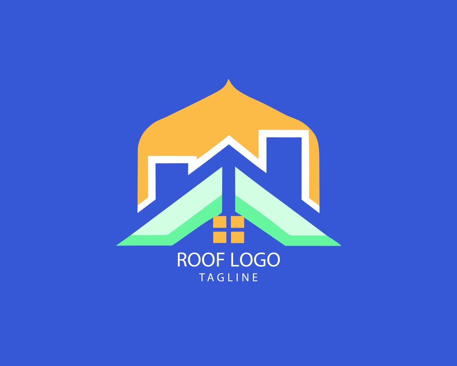 Roof customizable logo set design #39171