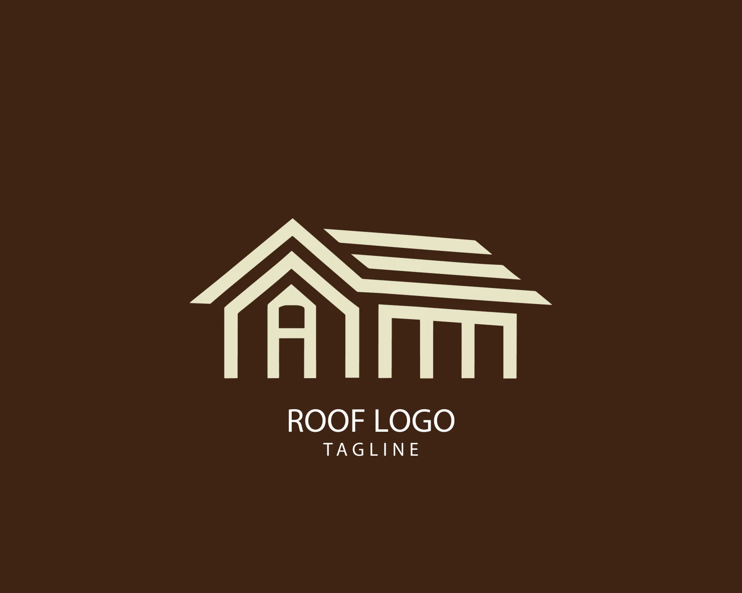 Roof customizable logo set design #39172