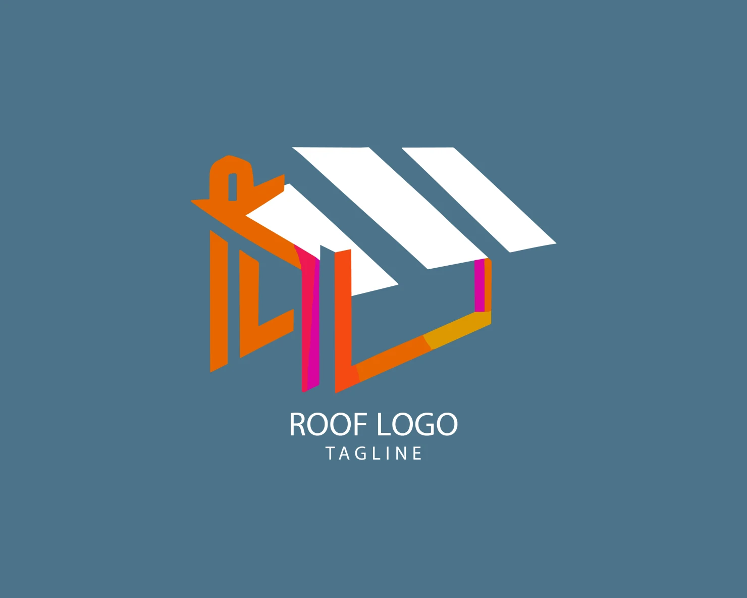 Roof customizable logo set design #39173