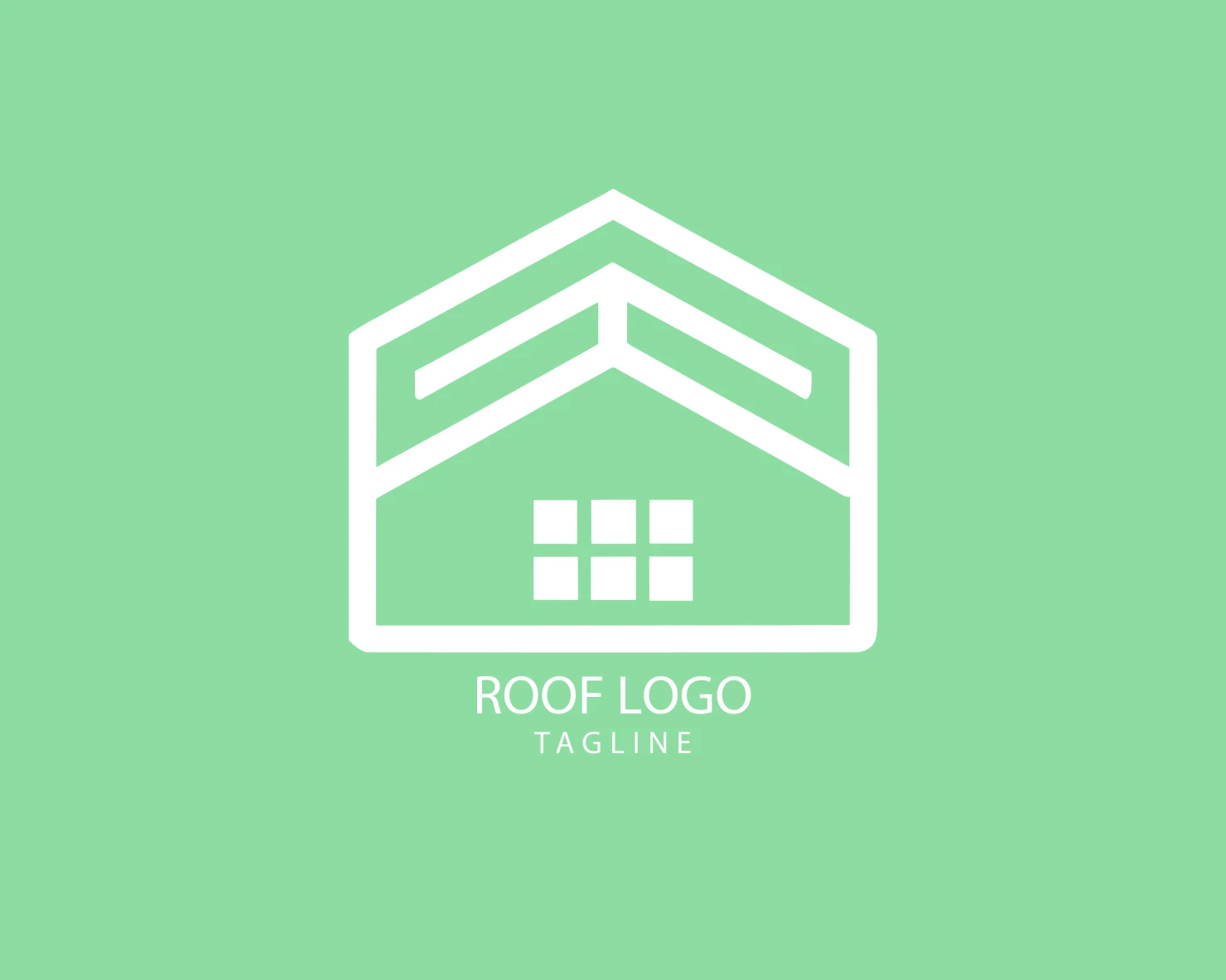 Roof customizable logo set design #39174