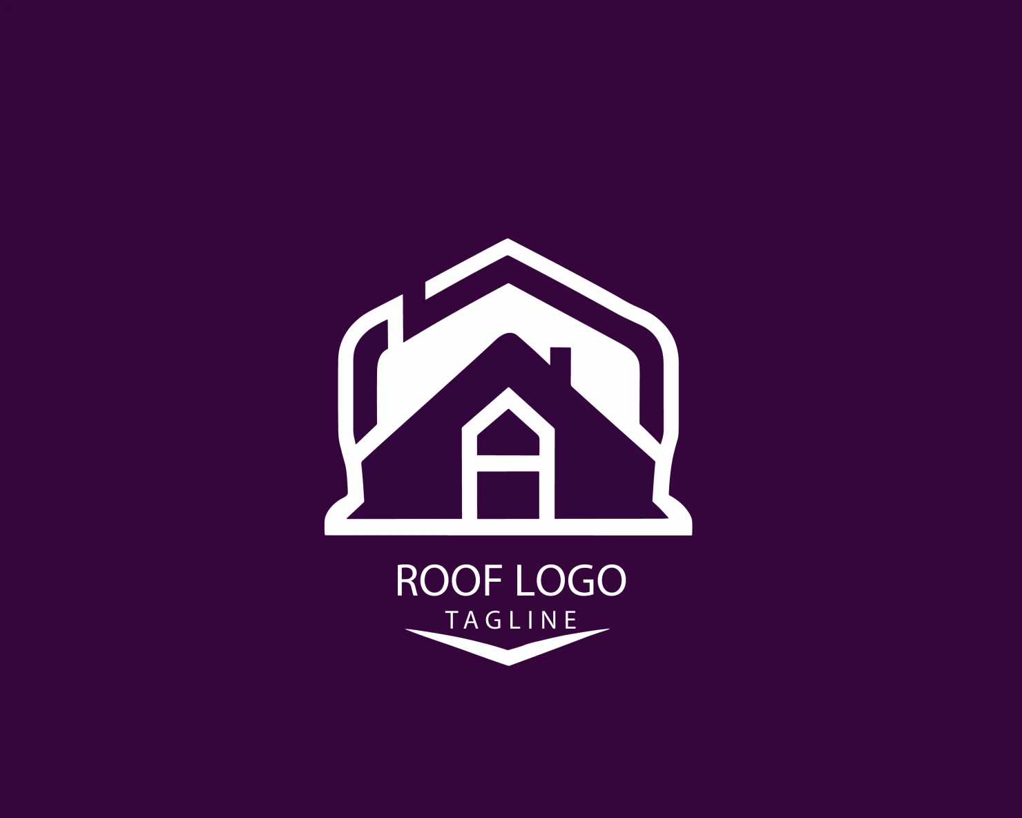 Roof customizable logo set design #39175