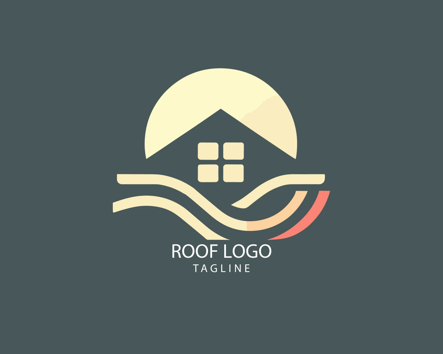 Roof customizable logo set design #39176