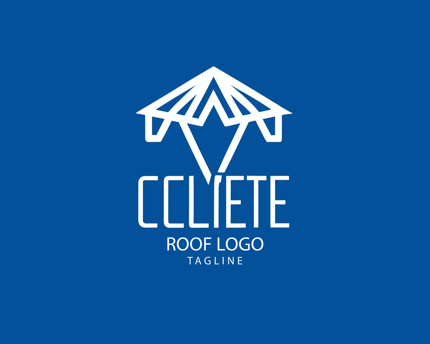 Roof customizable logo set design #39177