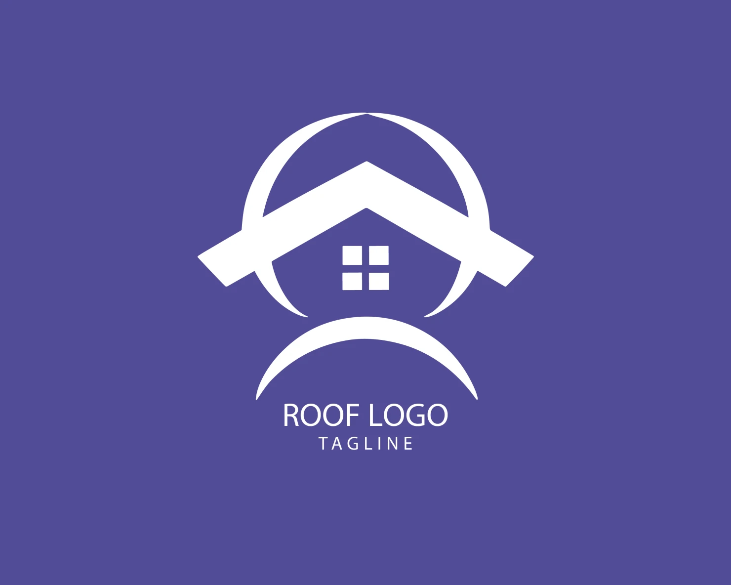 Roof customizable logo set design #39178