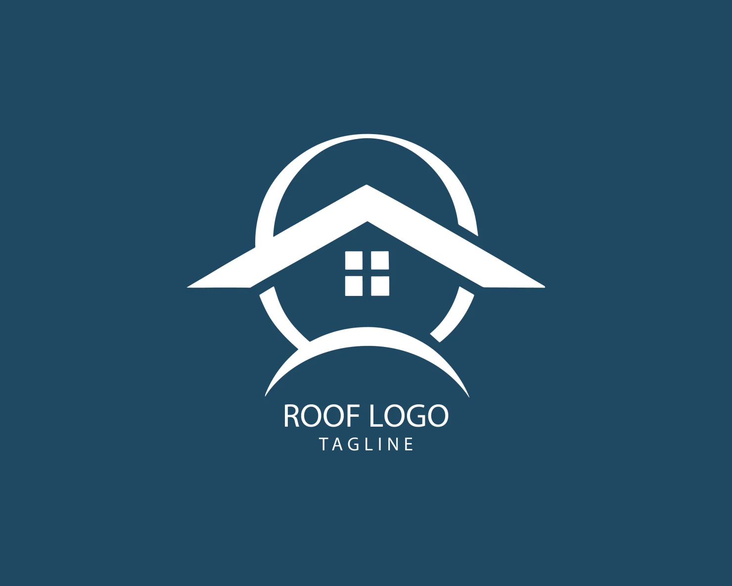 Roof customizable logo set design #39179