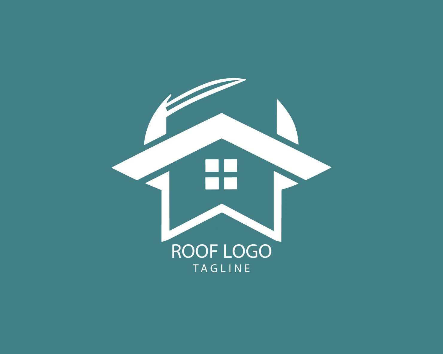 Roof customizable logo set design #39180