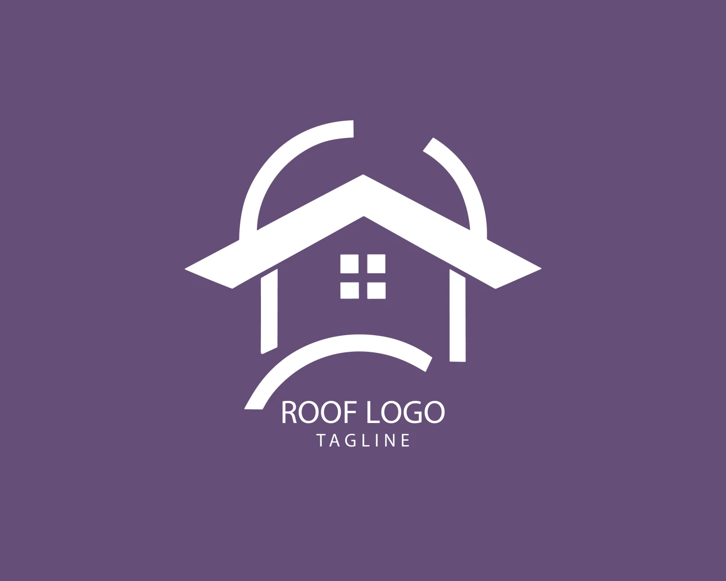Roof customizable logo set design #39181
